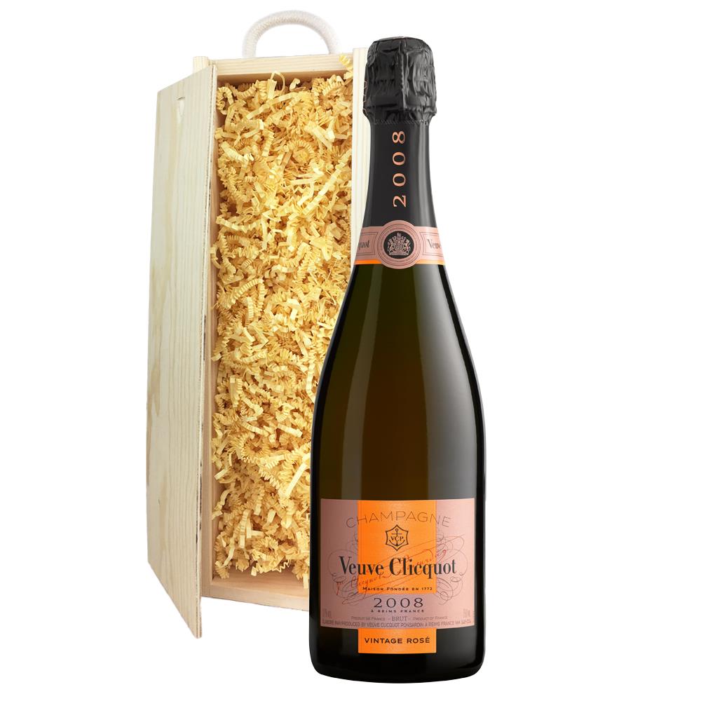 Veuve Clicquot Vintage Rose Cl In Pine Gift Box Buy Online For