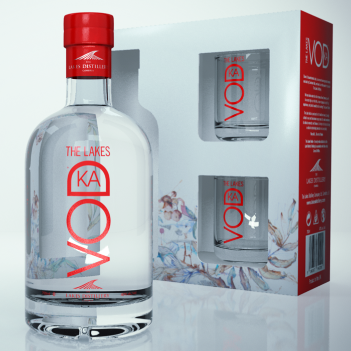 View The Lakes Vodka Gift Pack with Glasses