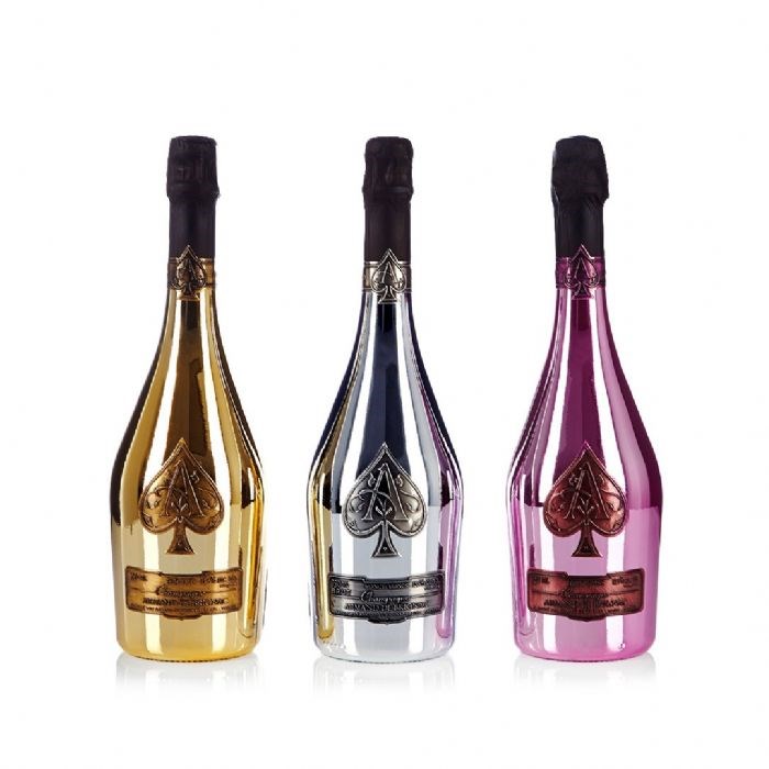 View Armand De Brignac Champagne Selection Brut, Blanc de Blanc, Rose, 75cl, Gift Boxed