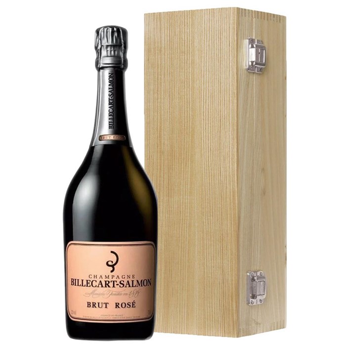 View Billecart Salmon Le Rose Champagne 75cl Oak Luxury Gift Boxed