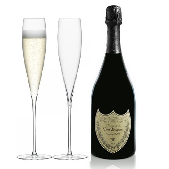 View Dom Perignon Brut, 2013, 75cl With LSA Savoy Flutes