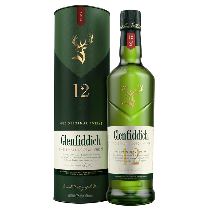 View Glenfiddich 12 Year Old Single Malt Whisky 70cl