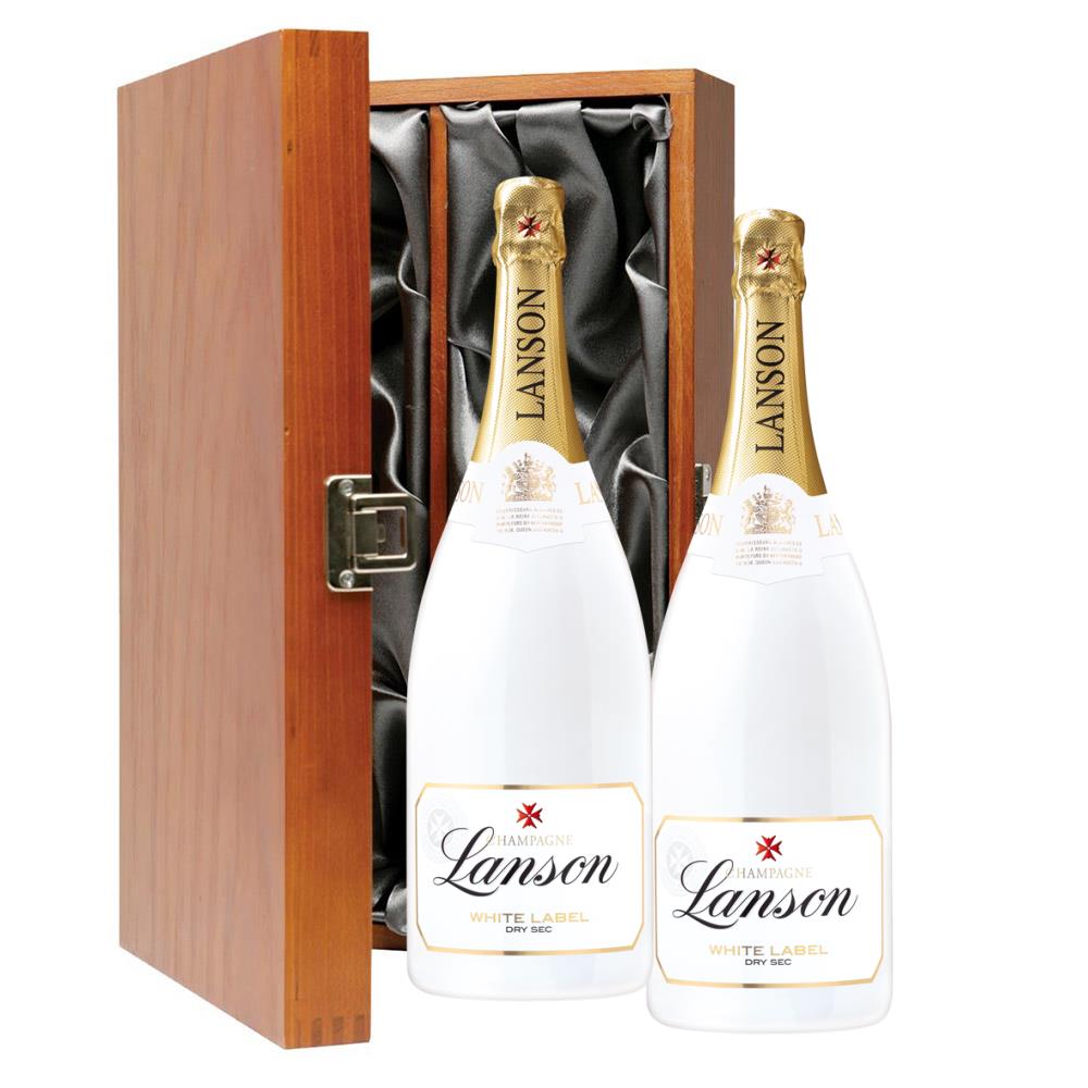 Lanson La White Label Champagne 75cl Twin Luxury Gift Boxed (2x75cl ...