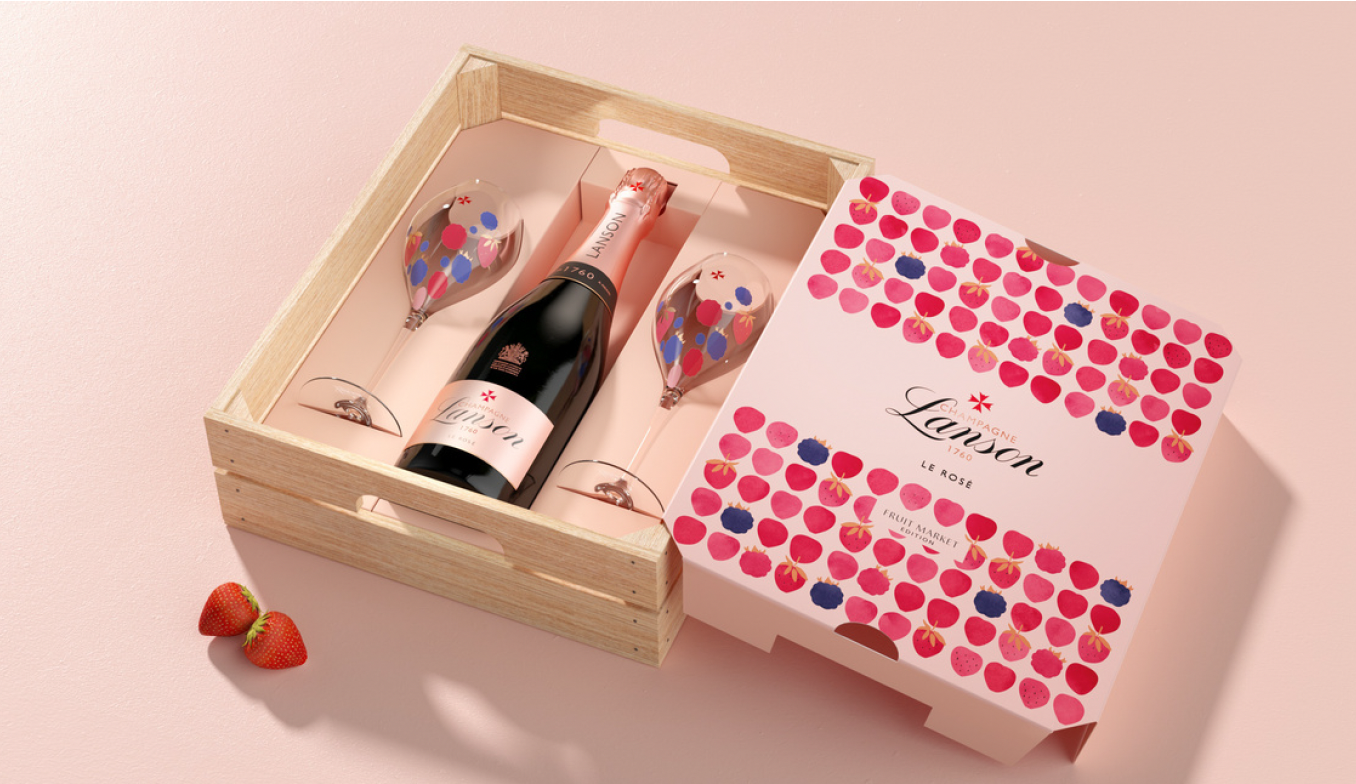 Lanson Pink Label Limited Edition Brut Rosé Champagne