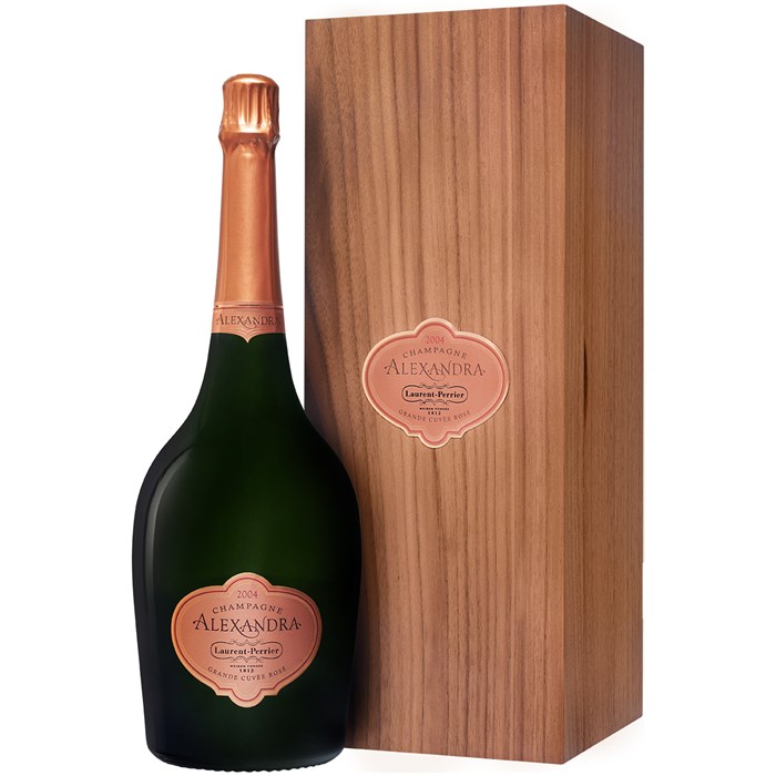 View Magnum of Laurent Perrier Alexandra Rose 2012 Champagne 150cl in Wood Box