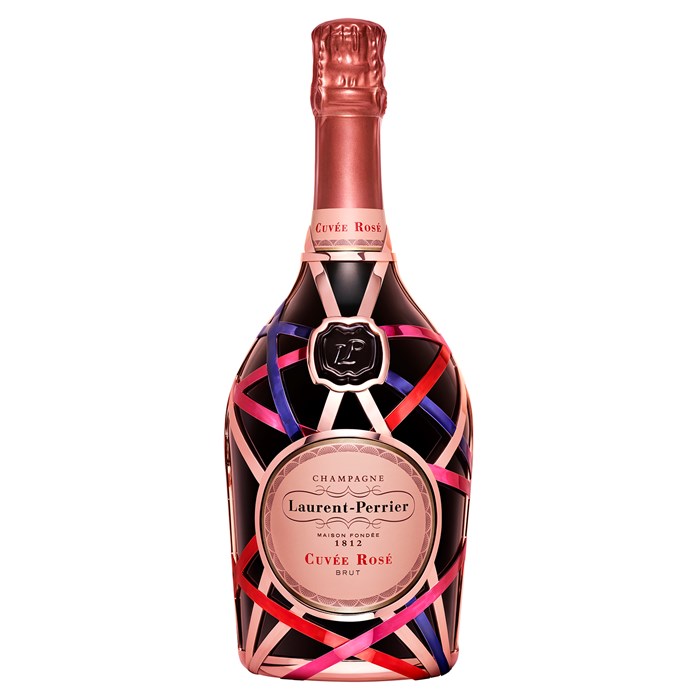 View Laurent Perrier Rose Champagne Ribbon Robe 75cl