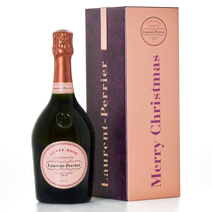 View Laurent Perrier Cuvee Rose Marry Christmas Tin 75cl