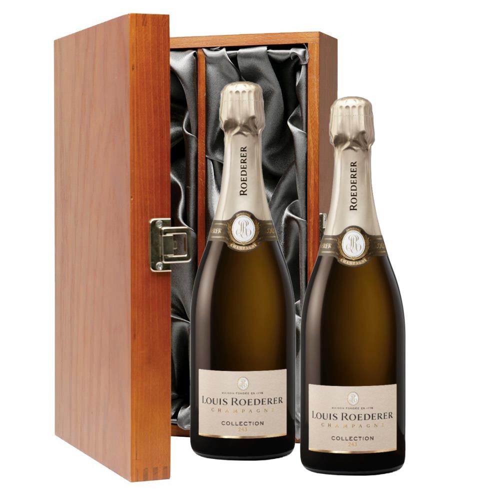 Louis Roederer Collection 243 Champagne 75cl Twin Luxury Gift Boxed ...