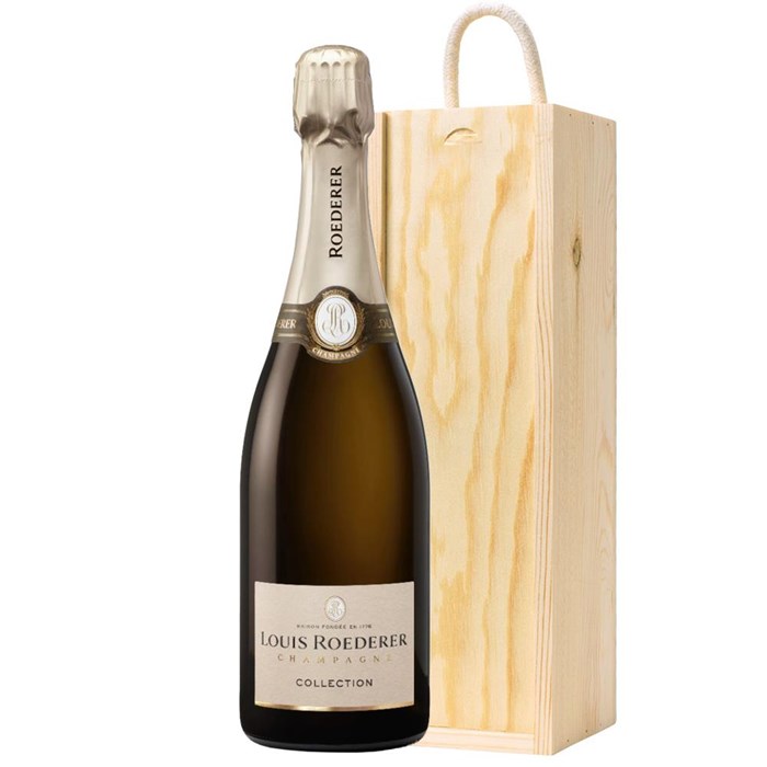 View Louis Roederer Collection 245 Champagne 75cl In Pine Gift Box