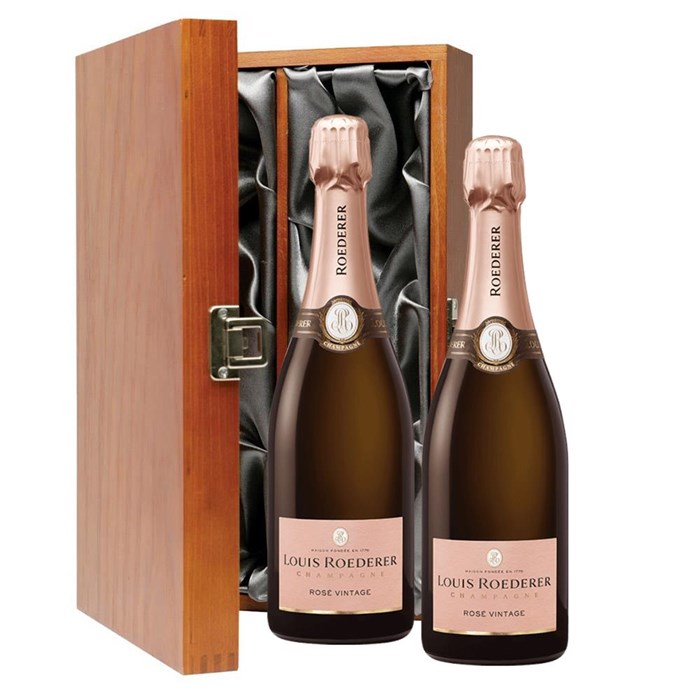 View Louis Roederer Vintage Rose 2017 Champagne 75cl Twin Luxury Gift Boxed (2x75cl)