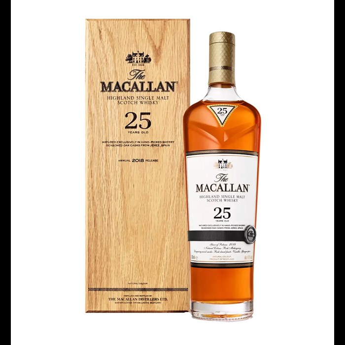 View The Macallan 25 year Old Sherry Oak 70cl 2018