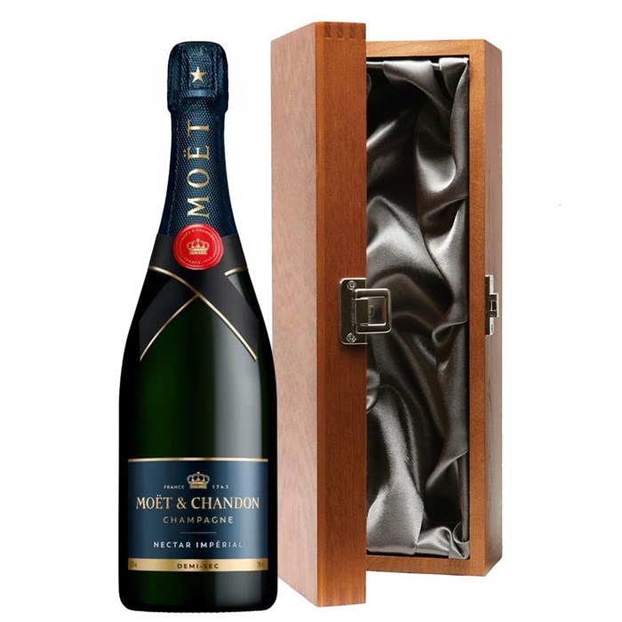 View Moet & Chandon Nectar Demi Sec Champagne 75cl in Luxury Gift Box