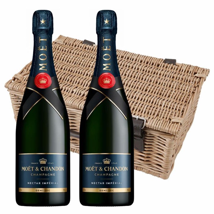 View Moet & Chandon Nectar Demi Sec Champagne 75cl Twin Hamper (2x75cl)