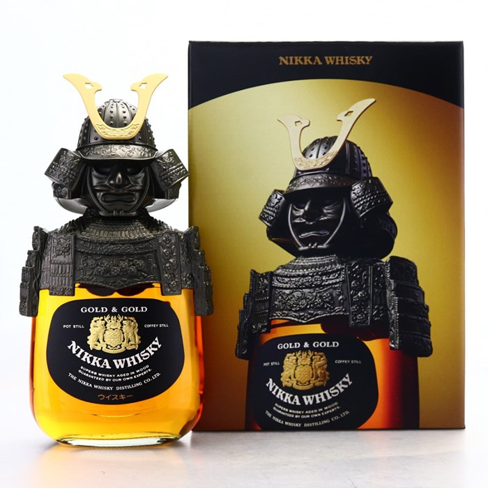 View Nikka Gold and Gold Samurai Kabuto Limited Edition set