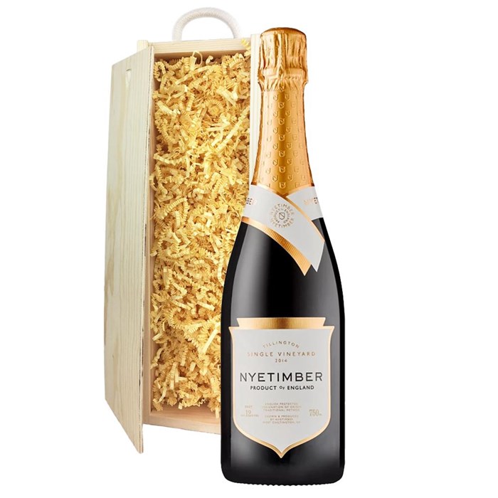 View Nyetimber Tillington Single Vineyard 2014 English Sparkling 75cl In Pine Gift Box