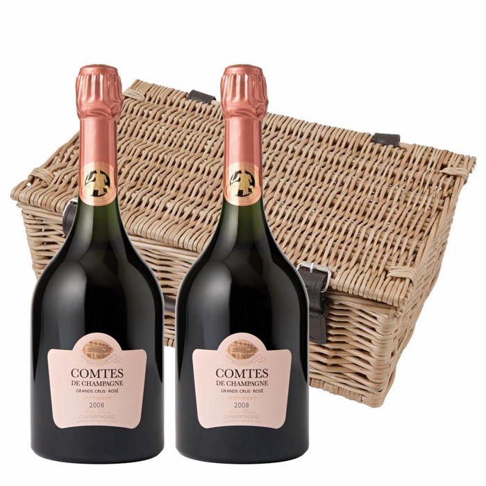 View Taittinger Comtes de Champagne Rose 2009 75cl Twin Hamper (2x75cl)