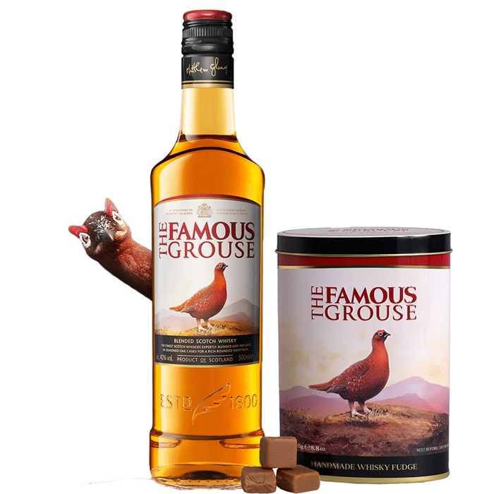 View The Famous Grouse Whisky 70cl and Fudge 320g