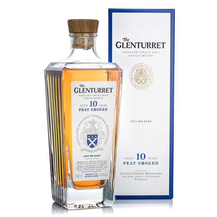 View The Glenturret 10 Year Old Peat Smoked Single Malt Scotch Whisky 70cl