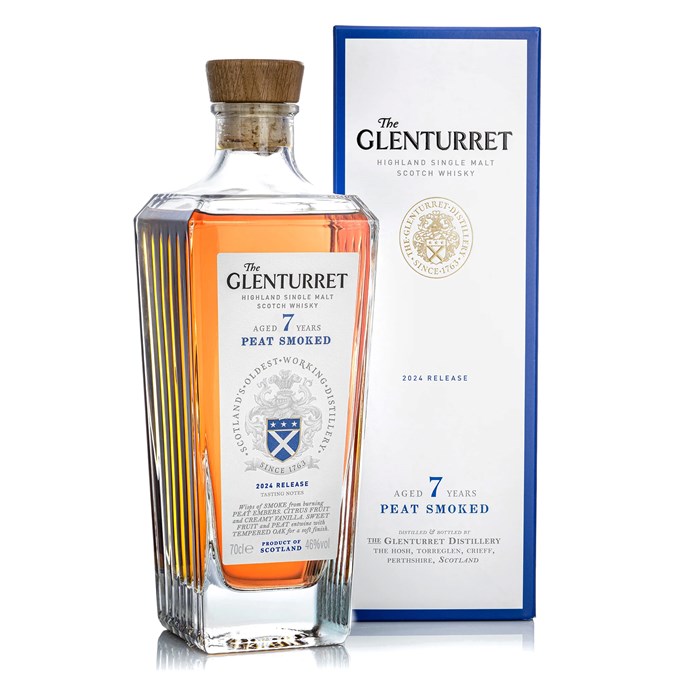 View The Glenturret 7 Year Old Peat Smoked Single Malt Scotch Whisky 70cl