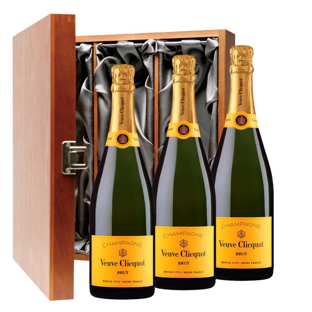 Veuve Clicquot Champagne - Yellow Label - Brut - Balthazar - Wood