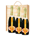 Buy & Send 3 x Chandon Garden Spritz Sparkling Wine 75cl In A Pine Wooden Gift Box