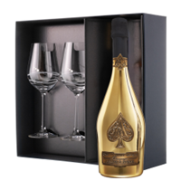 Buy & Send Armand de Brignac Brut Gold 75cl And Venezia Glasses Gift Box Set