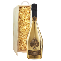 Buy & Send Armand de Brignac Brut Gold 75cl In Pine Gift Box