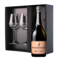 Buy & Send Billecart Salmon Le Rose Champagne 75cl And Venezia Glasses Gift Box Set