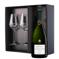 Buy & Send Bollinger Grande Annee 2015 Vintage Champagne 75cl And Venezia Glasses Gift Box Set