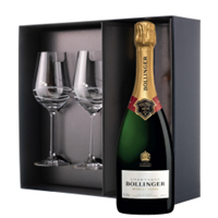 Buy & Send Bollinger Special Cuvee Brut 75cl And Venezia Glasses Gift Box Set