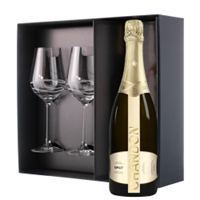 Buy & Send Chandon Brut Sparkling Wine 75cl And Venezia Glasses Gift Box Set