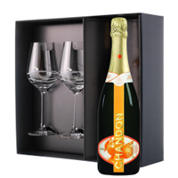 Buy & Send Chandon Garden Spritz Sparkling Wine 75cl And Venezia Glasses Gift Box Set