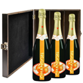 Buy & Send Chandon Garden Spritz Sparkling Wine 75cl Three Bottle Luxury Elm Wood Gift Box