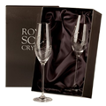 Buy & Send Diamante - 2 Crystal Champagne Flutes (Presentation Boxed) | Royal Scot Crystal