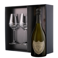 Buy & Send Dom Perignon Brut 2015 Champagne 75cl And Venezia Glasses Gift Box Set