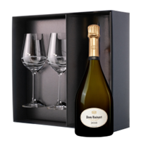 Buy & Send Dom Ruinart Blanc de Blancs 2010 Champagne 75cl And Venezia Glasses Gift Box Set