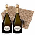 Buy & Send Dom Ruinart Blanc de Blancs 2010 Champagne 75cl Twin Hamper (2x75cl)