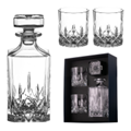 Buy & Send Diamante Dorchester Crystal Whiskey Decanter Set – 3 Pieces