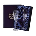 Buy & Send 2 Royal Scot Champagne Flutes - Highland - PRESENTATION BOXED