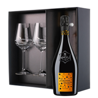 Buy & Send La Grande Dame 2012 Champagne 75cl And Venezia Glasses Gift Box Set