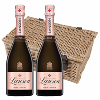 Buy & Send Lanson Le Rose Creation Champagne 75cl Twin Hamper (2x75cl)