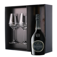 Buy & Send Laurent Perrier Brut Vintage 2015 Champagne 75cl And Venezia Glasses Gift Box Set