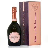 Buy & Send Laurent Perrier Cuvee Rose Marry Christmas Tin 75cl