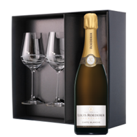 Buy & Send Louis Roederer Carte Blanche Champagne 75cl And Venezia Glasses Gift Box Set