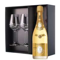 Buy & Send Louis Roederer Cristal 2015 Brut Champagne 75cl And Venezia Glasses Gift Box Set