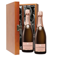 Buy & Send Louis Roederer Vintage Rose 2017 Champagne 75cl Twin Luxury Gift Boxed (2x75cl)