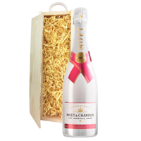 Buy & Send Moet & Chandon Ice Imperial Rose 75cl In Pine Gift Box