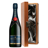 Buy & Send Moet & Chandon Nectar Demi Sec Champagne 75cl in Luxury Elm Wood  Gift Box