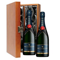 Buy & Send Moet & Chandon Nectar Demi Sec Champagne 75cl Twin Luxury Gift Boxed (2x75cl)