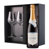 Buy & Send Nyetimber Classic Cuvee English Sparkling 75cl And Venezia Glasses Gift Box Set